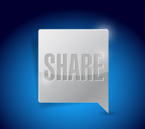 Compartilhar ponteiro botão de mídia social — Fotografia de Stock