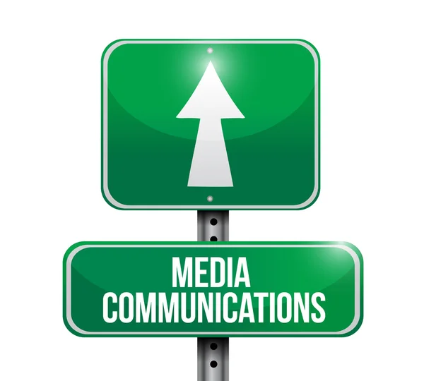 Media communicatie weg teken illustraties — Stockfoto