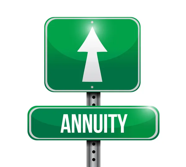 Annuity road sign illustration design — Stock Photo, Image