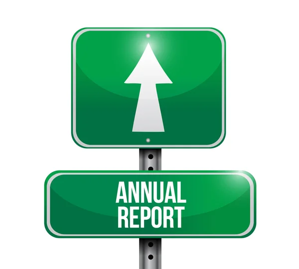 Informe anual señalización vial ilustraciones diseño —  Fotos de Stock