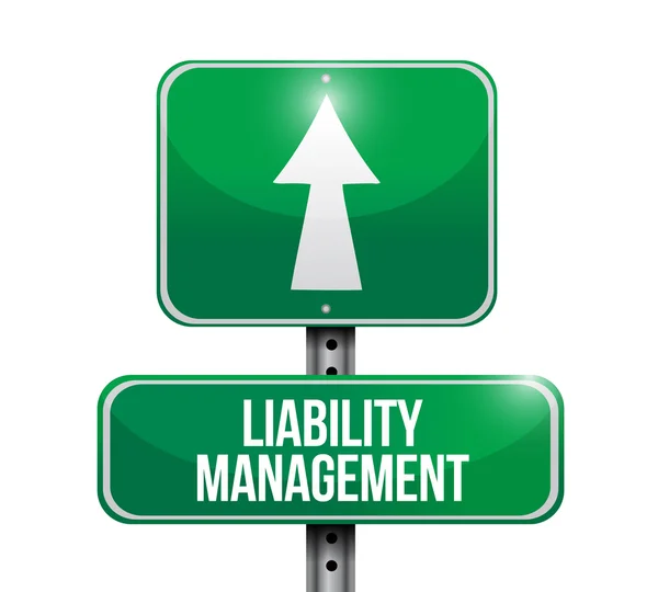 Liability management road sign illustrations — Stock Photo, Image