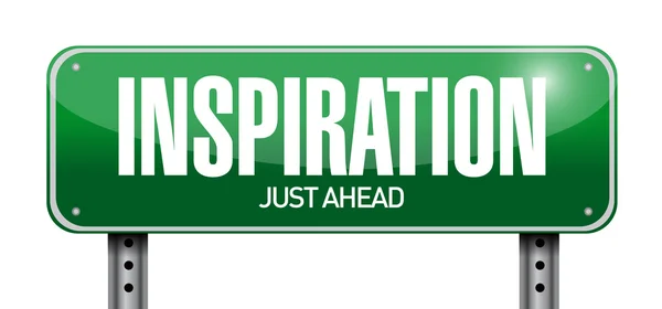 Inspiration road sign illustration design — Stock Photo, Image