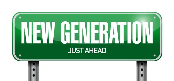 Neue Generation Verkehrszeichen Illustration Design — Stockfoto
