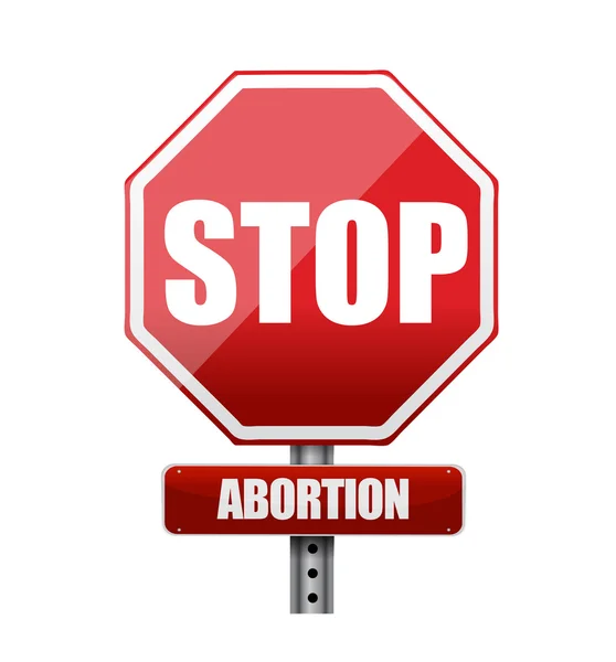 Detener el aborto ilustración diseño — Foto de Stock
