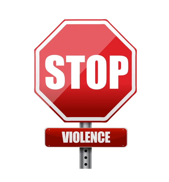 Stoppen met geweld afbeelding ontwerp — Stockfoto