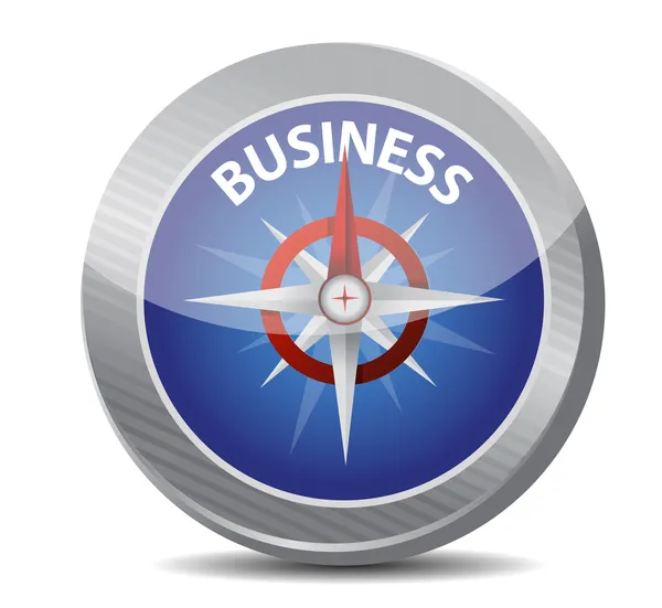 Guide to great business. compass illustration — Stock Photo, Image