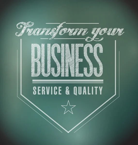 Förvandla din business försegla meddelandet. illustration — Stockfoto