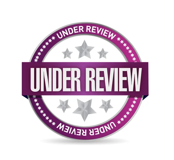 Under review seal illustration design — Stock Photo, Image