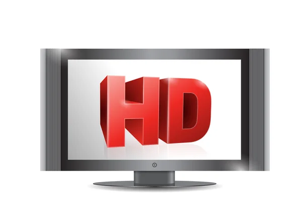 TV ekranında. . hd ekran ile. resim tasarım — Stok fotoğraf