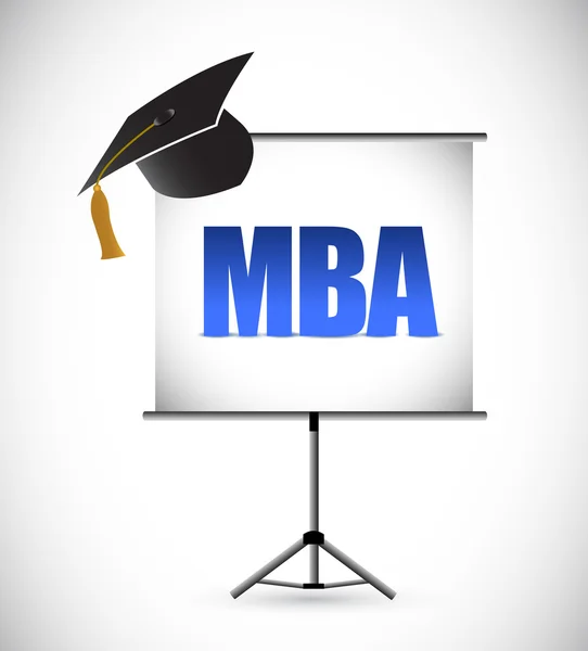 Mba istruzione laurea consiglio di presentazione . — Foto Stock