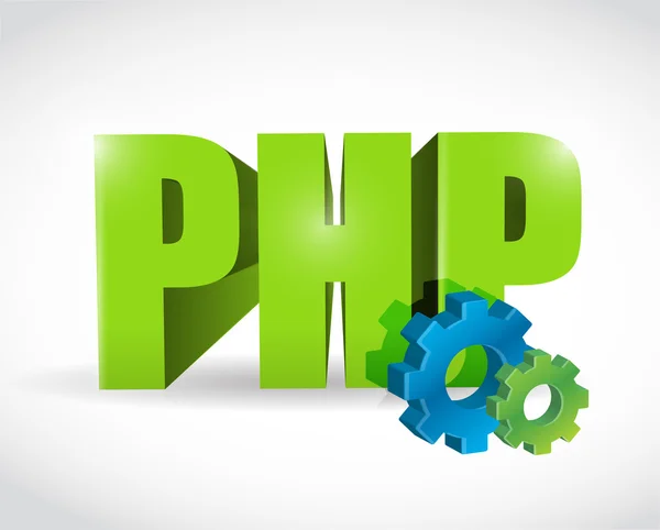 Php gear illustration design — Stock Photo, Image