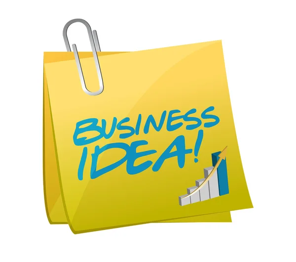 Business idea post illustration design — Stock Photo, Image