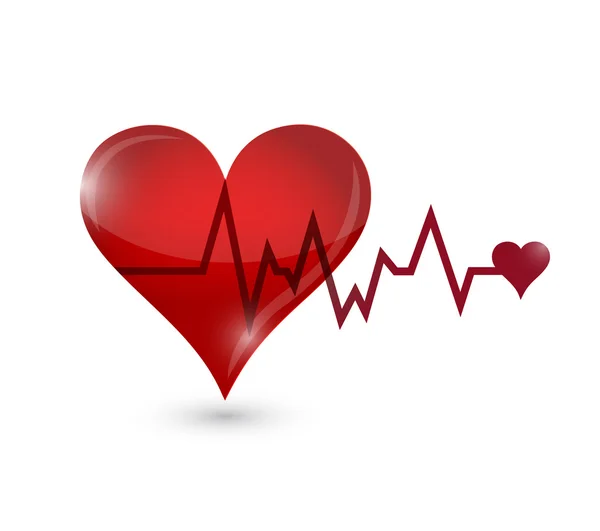 Heart lifeline illustration design — Stock Photo, Image