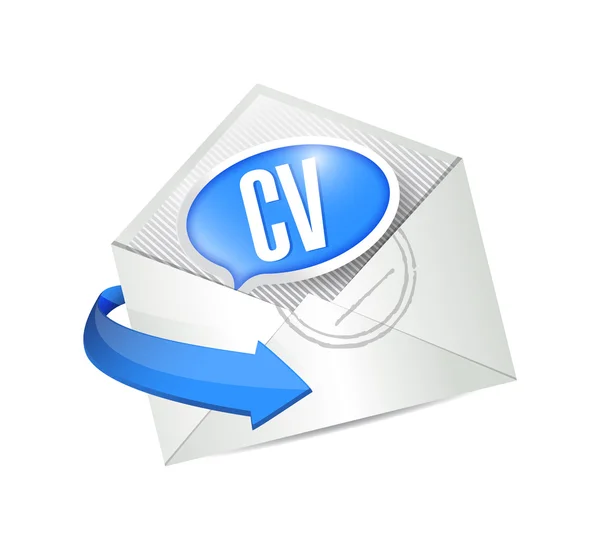 CV mail för potentiella arbetstillfällen. — Stockfoto