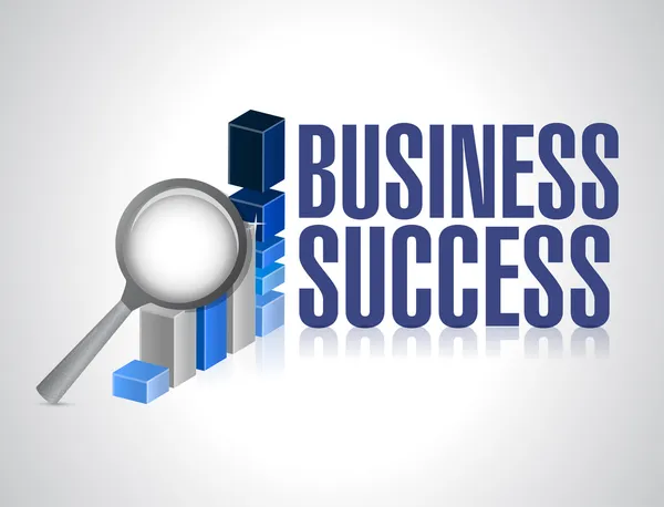 Business success under review illustration — Stock Photo, Image