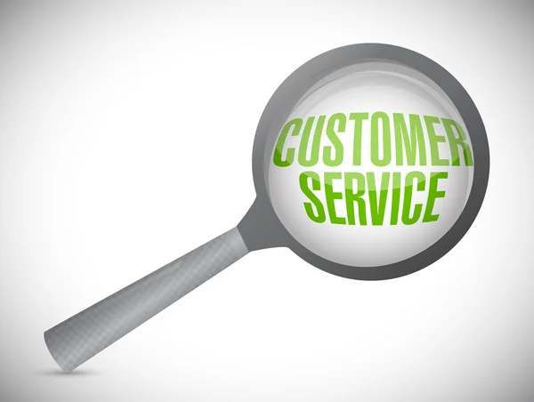Customer service under inspection. illustration — Stock Photo, Image