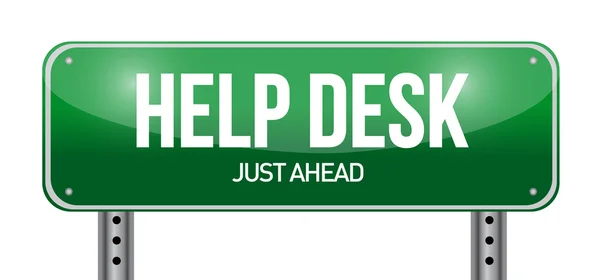 Help desk signalisation routière illustration design — Photo