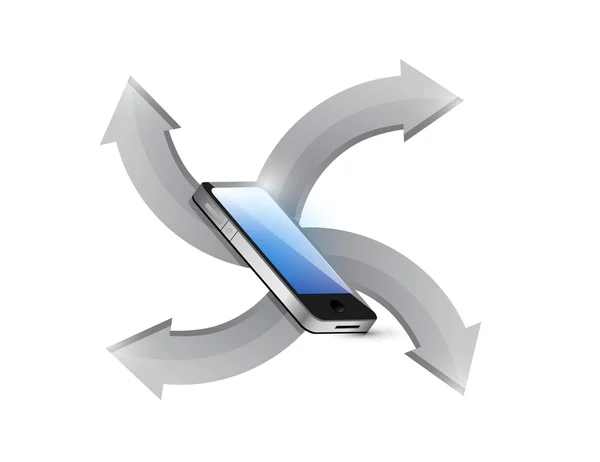 Technologie optionen telefon illustration design — Stockfoto