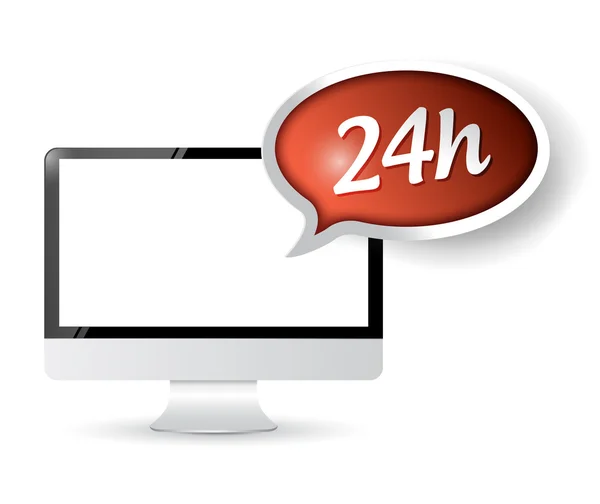 Podpora technologie zákazníků služby 24 hodin denně. — Stock fotografie