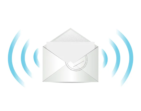 Design e mail communication illustration — Photo