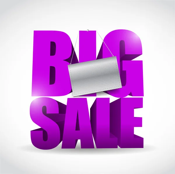 Big sale sign and banner illustration design — Stock Photo, Image