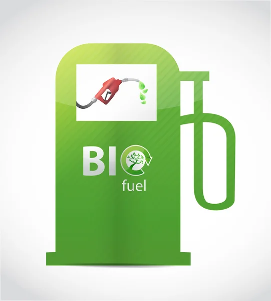 Bio fuel gas pump illustration design — Stock Photo, Image