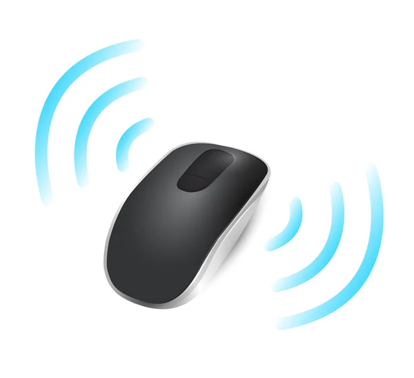 Mouse wireless collegato. disegno illustrazione — Foto Stock