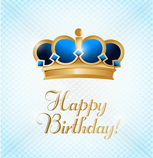 Happy birthday king. illustration design card — Stock Photo, Image