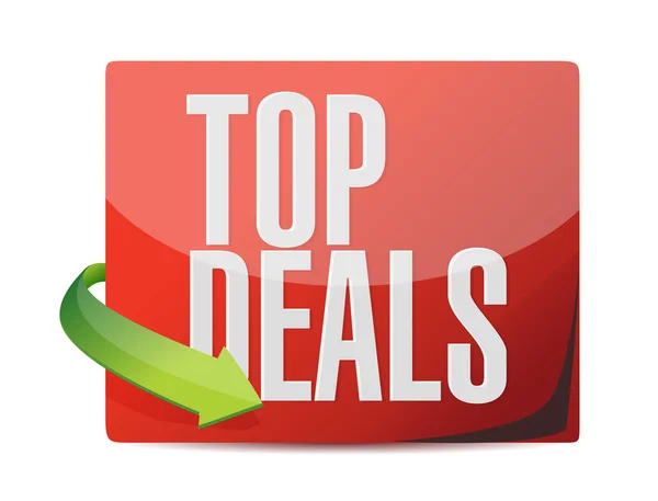 Top deals sticker illustration design — Stock Photo, Image