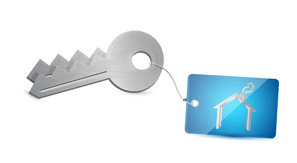 Huis sleutels afbeelding ontwerp — Stockfoto