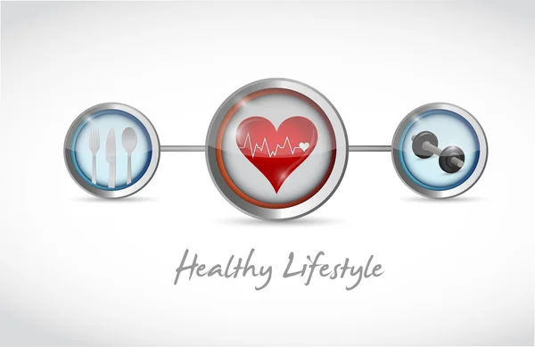 sağlıklı yaşam konsepti çizim tasarım