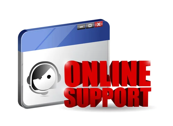 Online Support Service Konzept Illustration — Stockfoto