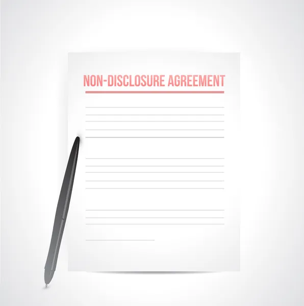 Non disclosure agreement docs — Stock Photo, Image
