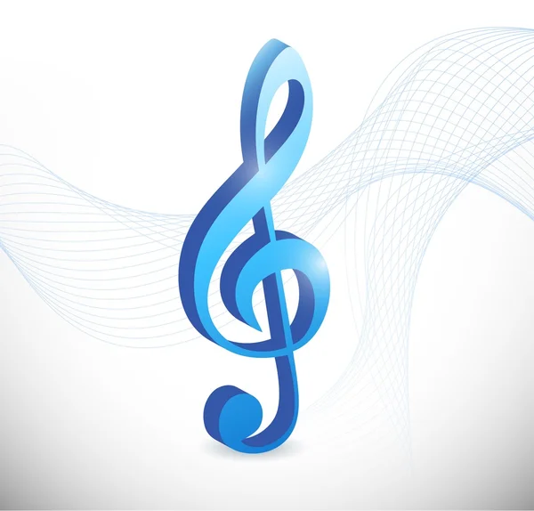 Musical symbol illustration design — Stock Photo, Image