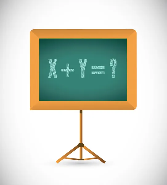 Mathematical equation on a chalkboard. — Stock Photo, Image