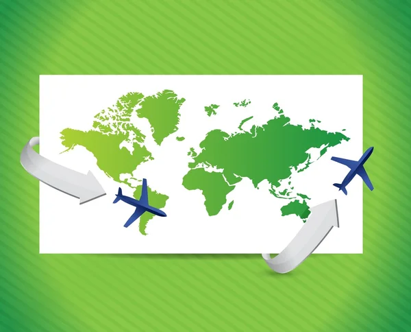 International travel concept. illustration design — Stock Photo, Image