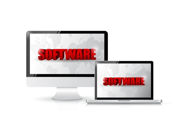 Software and electronic illustration — Stock Photo, Image