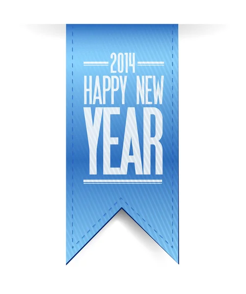 2014 happy new year textured banner illustration — Stock Photo, Image