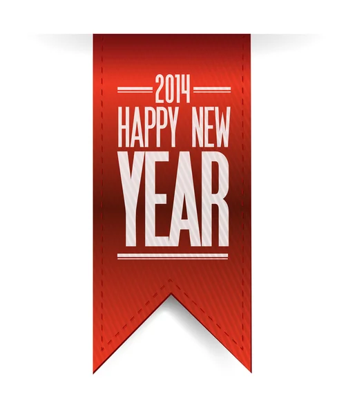 2014 happy new year textured banner illustration — Stock Photo, Image