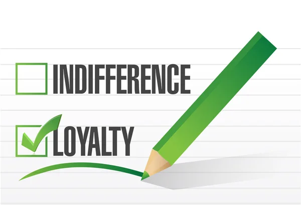 Loyalty selected illustration design — Stock Photo, Image