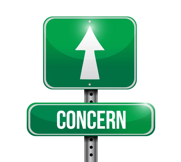 Concern road sign illustration design — Stock Photo, Image