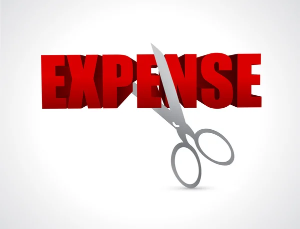 Cutting expenses. illustration design — Stock Photo, Image