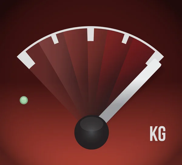 Kg peso serbatoio del gas illustrazione — Foto Stock