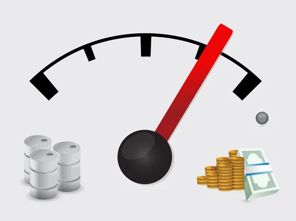 Gas tank prices concept illustration design — Stock Photo, Image