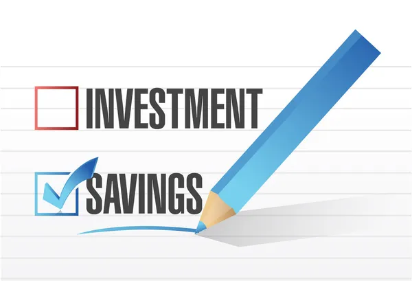Savings over investments illustration design — Stock Photo, Image
