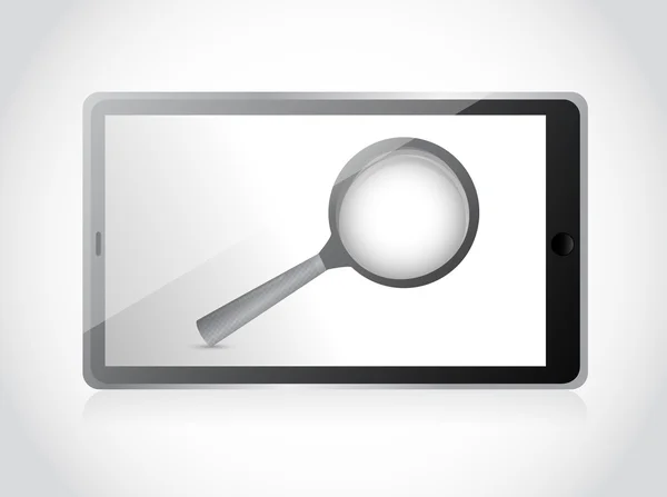 Tablet search concept illustration design — Stock Photo, Image