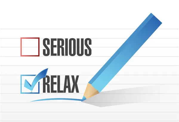 Relax over serious illustration design — Stock Photo, Image