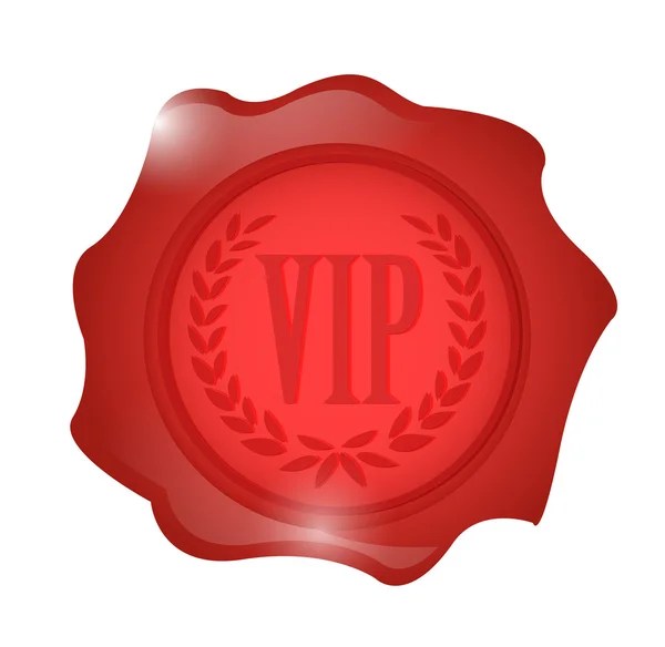 VIP vax försegla illustrationen design — Stockfoto