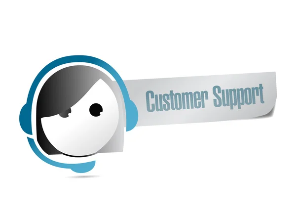 Дизайн ілюстрації знака підтримки клієнтів — стокове фото