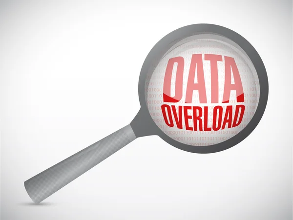 Data overload search illustration — Stock Photo, Image